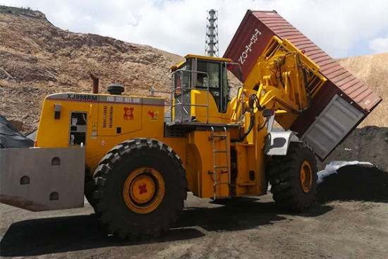 40tons container rotating loader