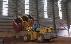 container rotating loader